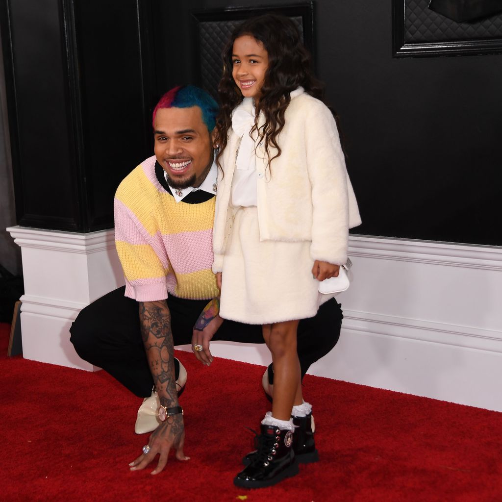 Chris und Royalty Brown bei den Grammy Awards 2020