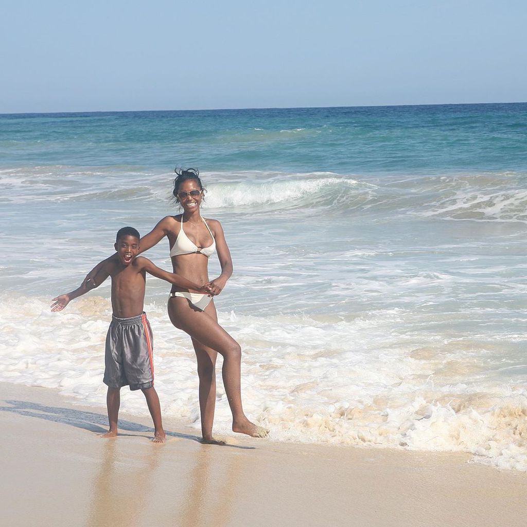 Christian Combs und Kim Porter