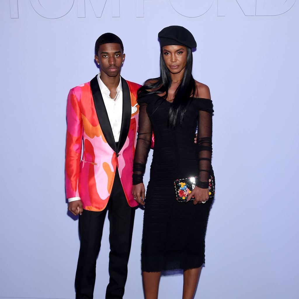 Christian Combs und Kim Porter bei einer Fashionshow in New York City
