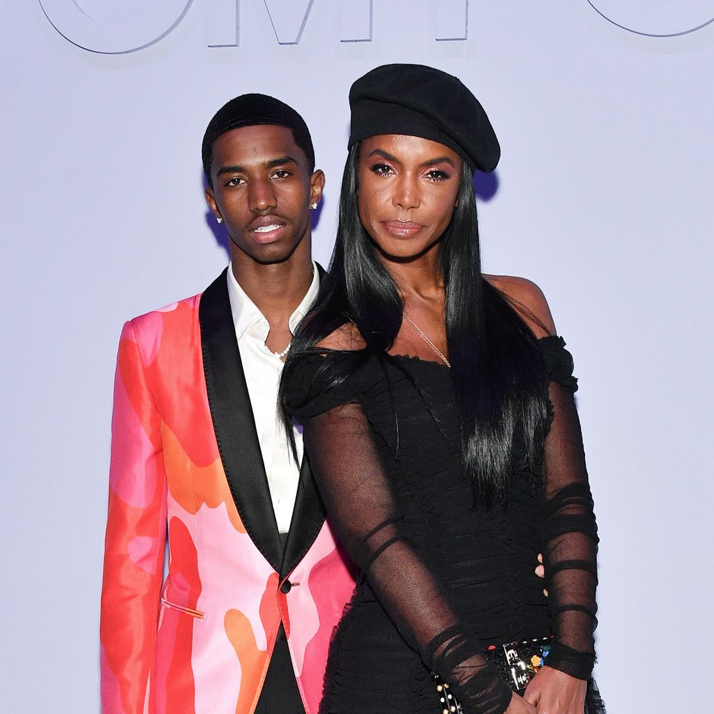Christian Combs und seine Mutter Kim Porter bei einem Event in Februar 2018