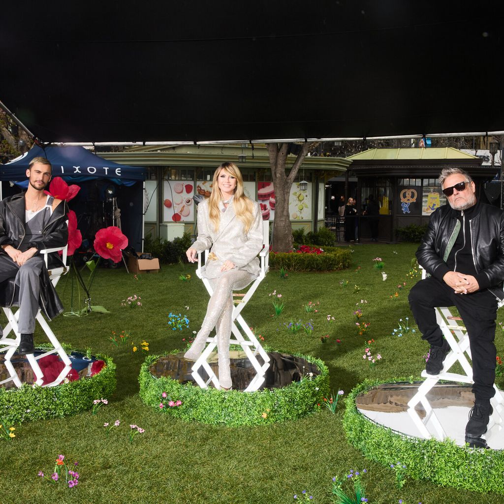 Christian Cowan, Heidi Klum und Rankin in der GNTM-Jury