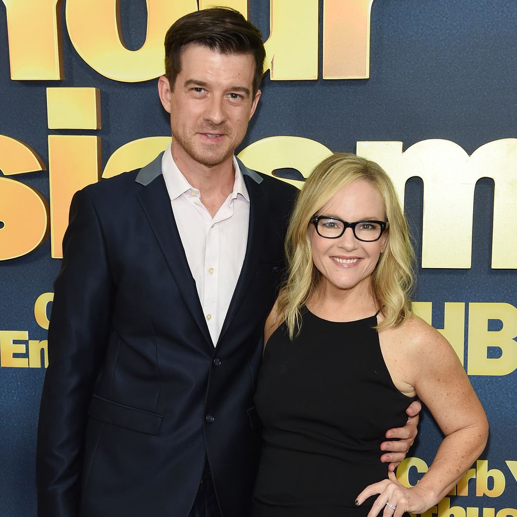 Christian Hebel und Rachael Harris auf dem roten Teppich