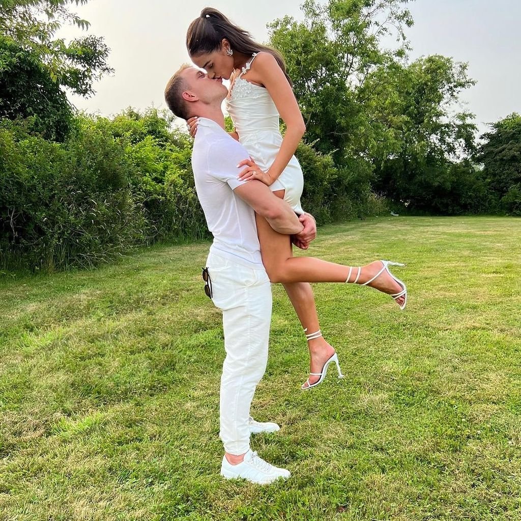 Christian McCaffrey und Olivia Culpo im Juli 2023
