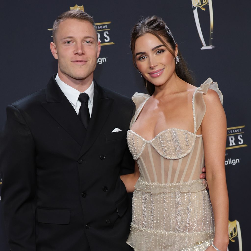 Christian McCaffrey und Olivia Culpo, 2023