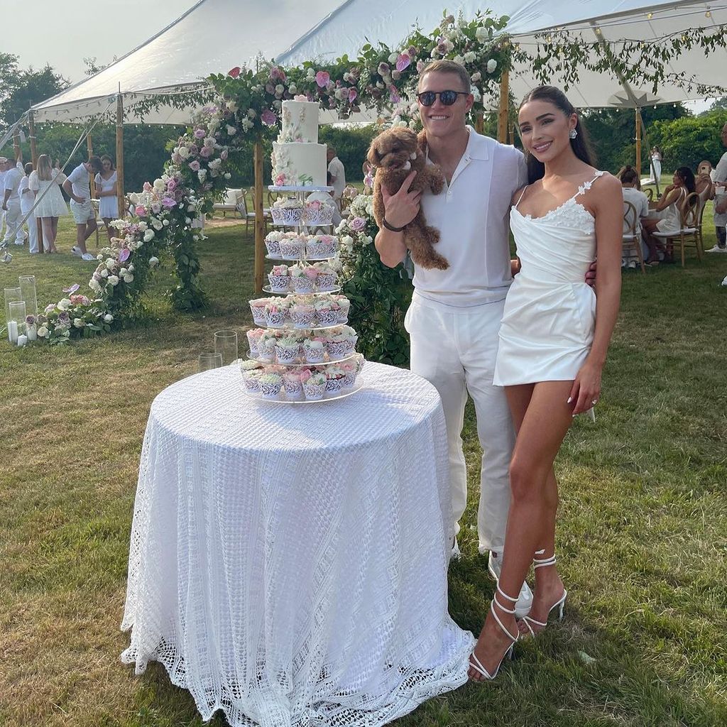 Christian McCaffrey und Olivia Culpo im Juli 2023