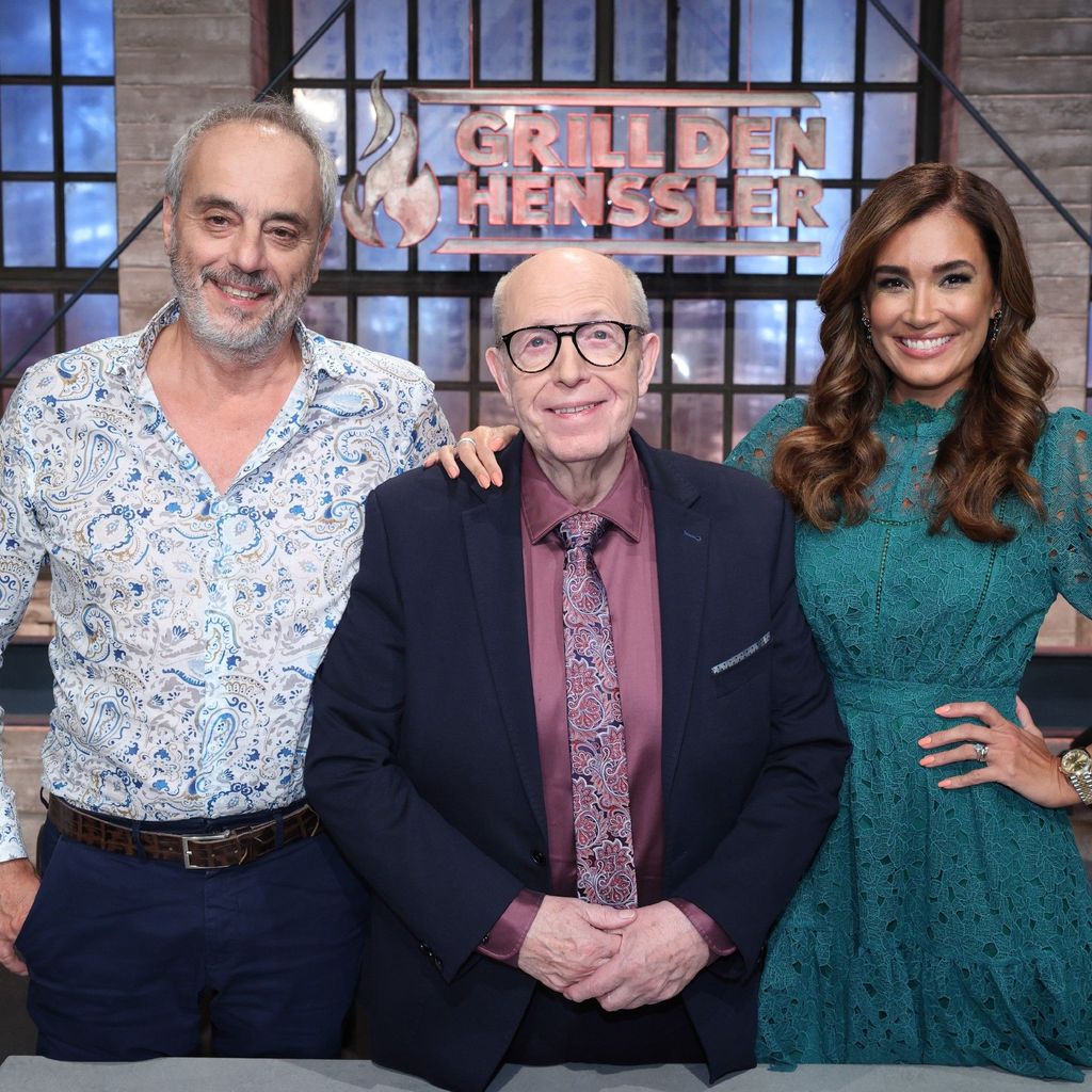 Christian Rach, Reiner Calmund und Jana Ina Zarrella bei "Grill den Henssler"