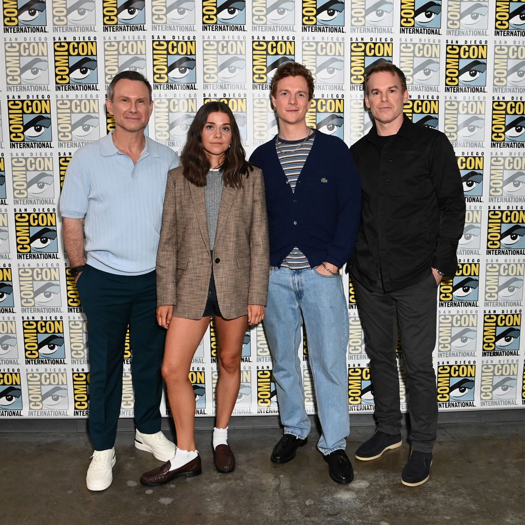 Christian Slater, Molly Brown, Patrick Gibson und Michael C. Hall, "Dexter: Original Sin"-Stars