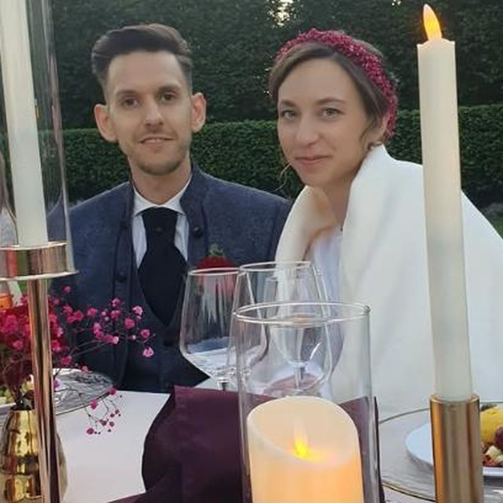 Christian und Emma bei ihrer "Hochzeit auf den ersten Blick"-Hochzeit