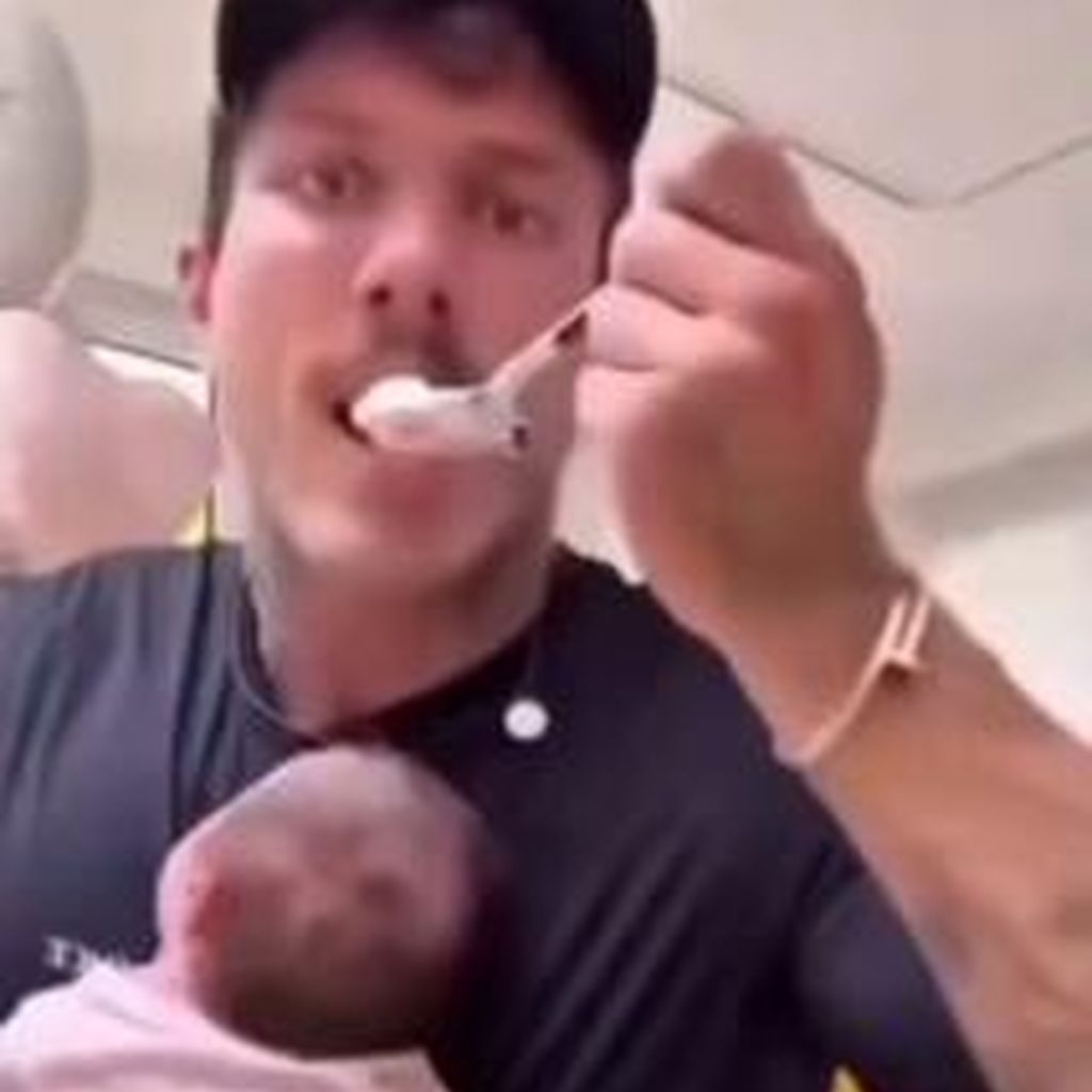 Christian Wolf mit seiner Tochter Hazel