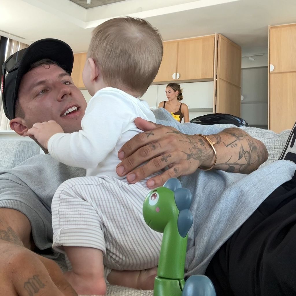 Christian Wolf und sein Sohn Noah