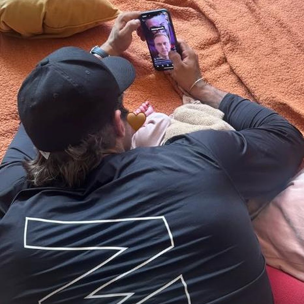Christian Wolf mit seiner Tochter Hazel, Juni 2025