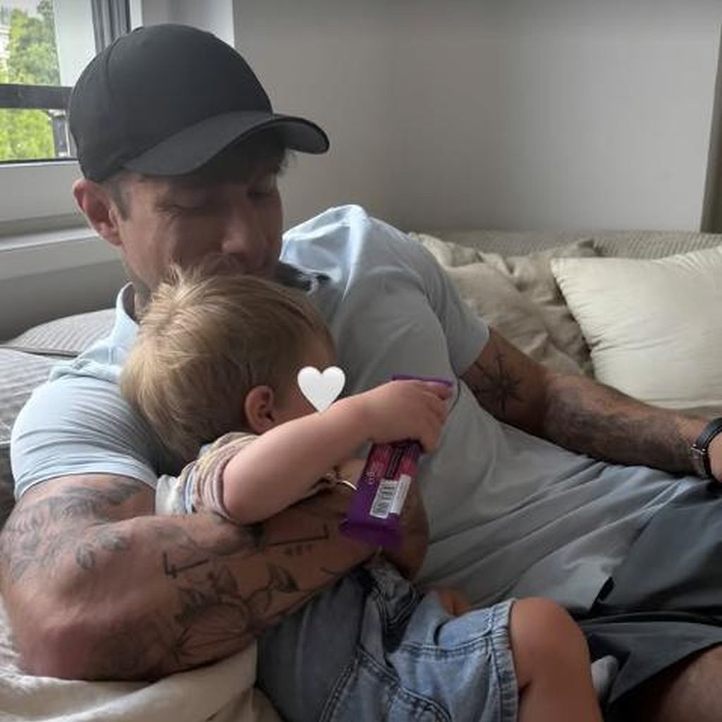 Christian Wolf mit seinem Sohn Noah, August 2025