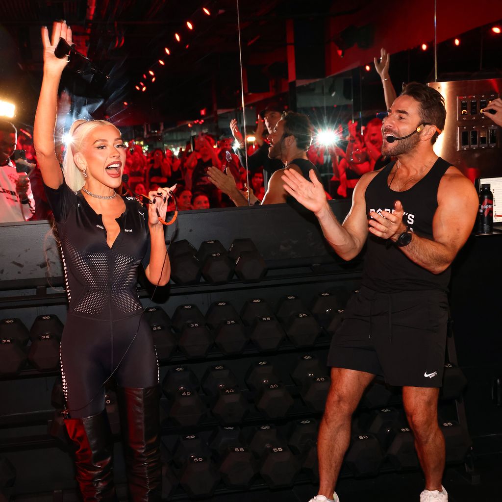 Christina Aguilera bei einem Barry's-Event im September 2024
