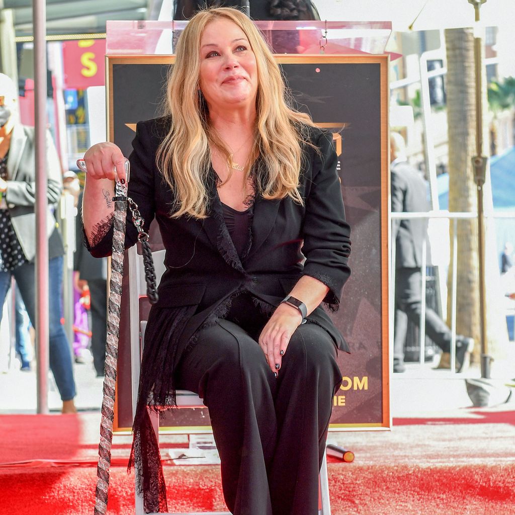 Christina Applegate bei ihrer Walk-of-Fame-Ehrung, 2022
