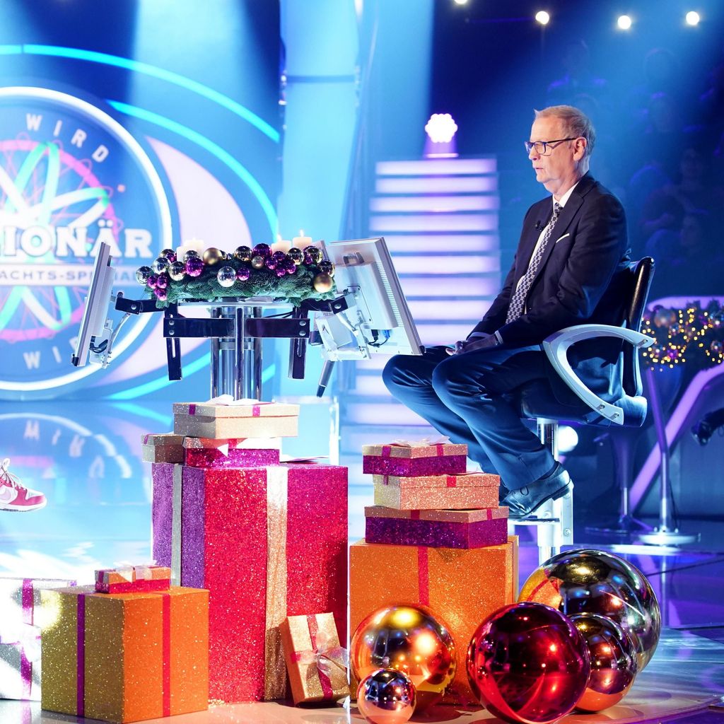 Christina Bauer und Günther Jauch beim Weihnachts-Special von "Wer wird Millionär?"