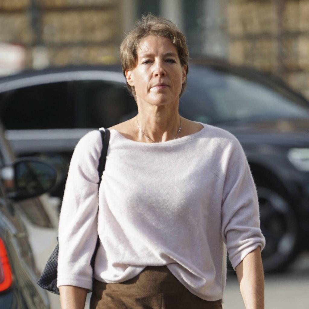 Christina Block auf dem Weg zum Landgericht Hamburg am 22.09.2025