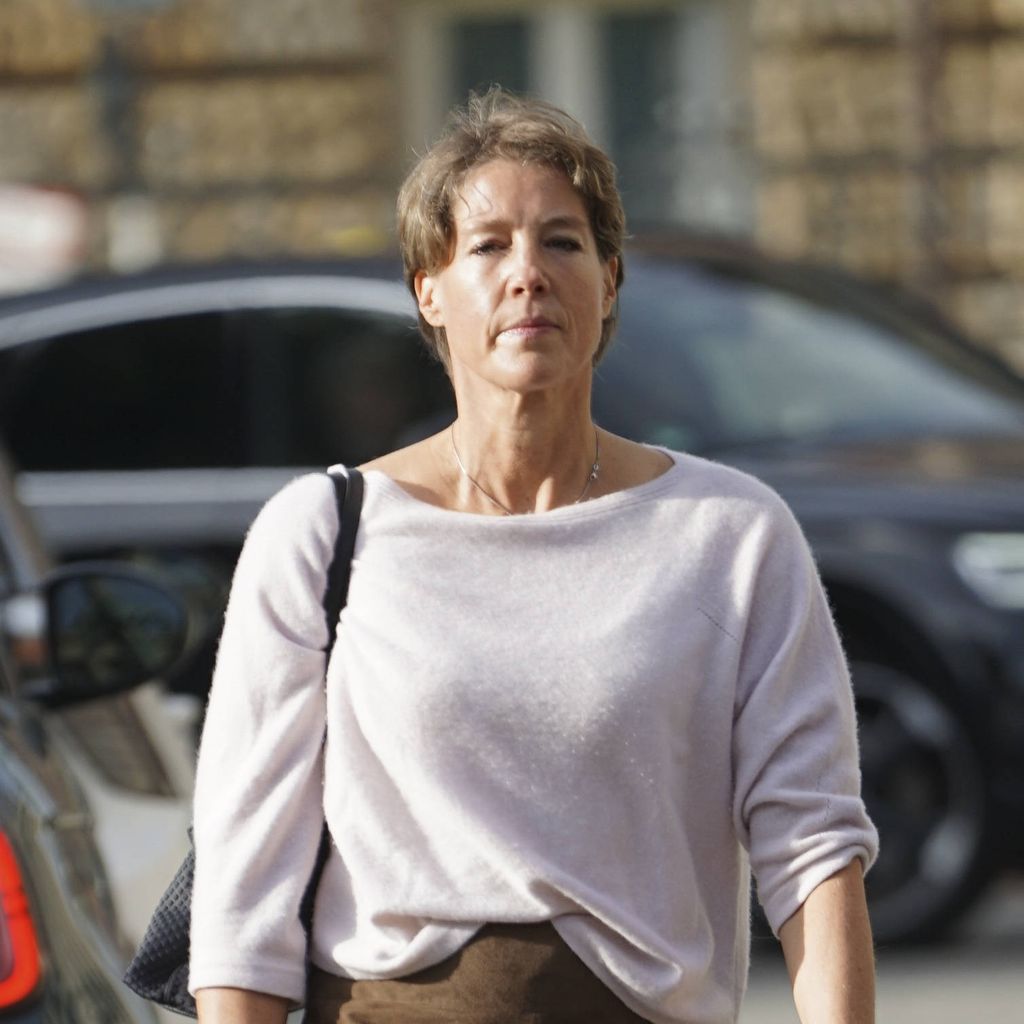 Christina Block auf dem Weg zum Landgericht Hamburg am 22.09.2025