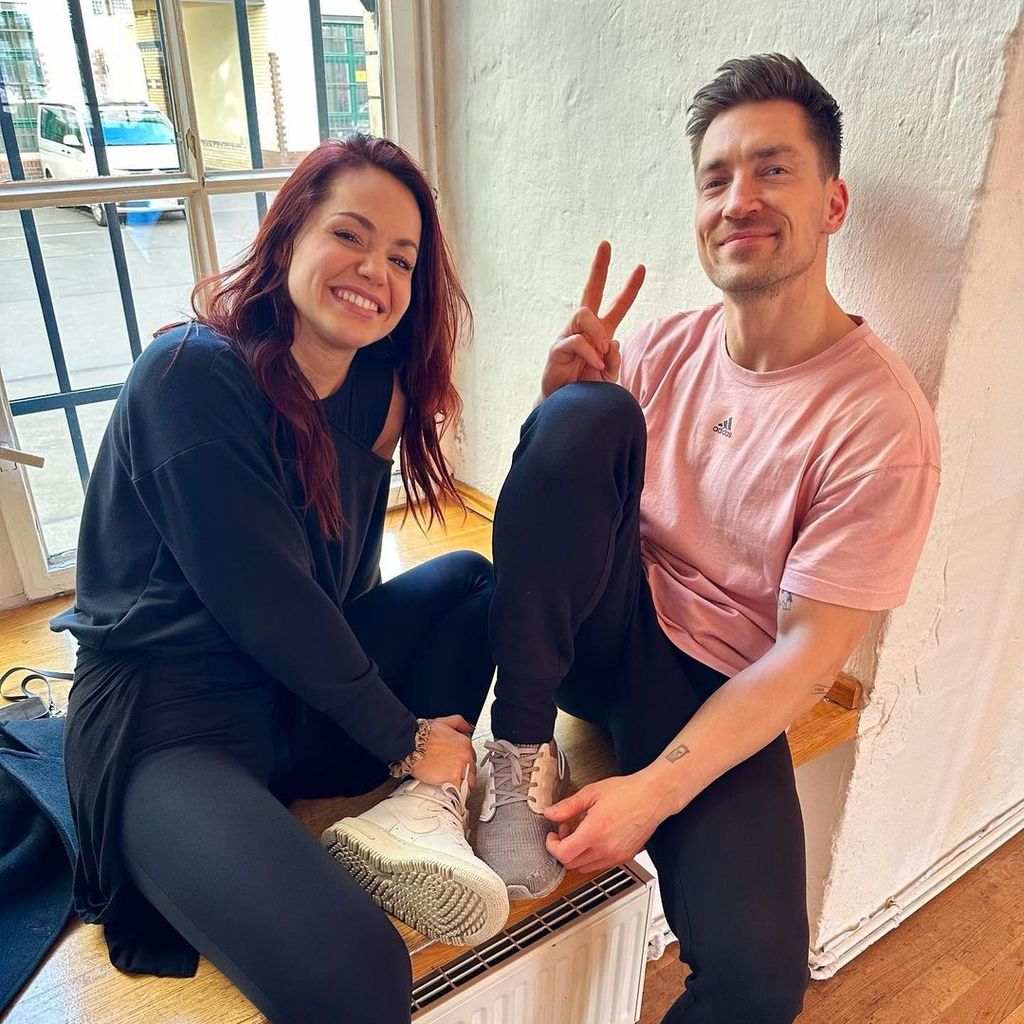 Christina Luft und Philipp Boy beim Tanztraining für "Let's Dance"
