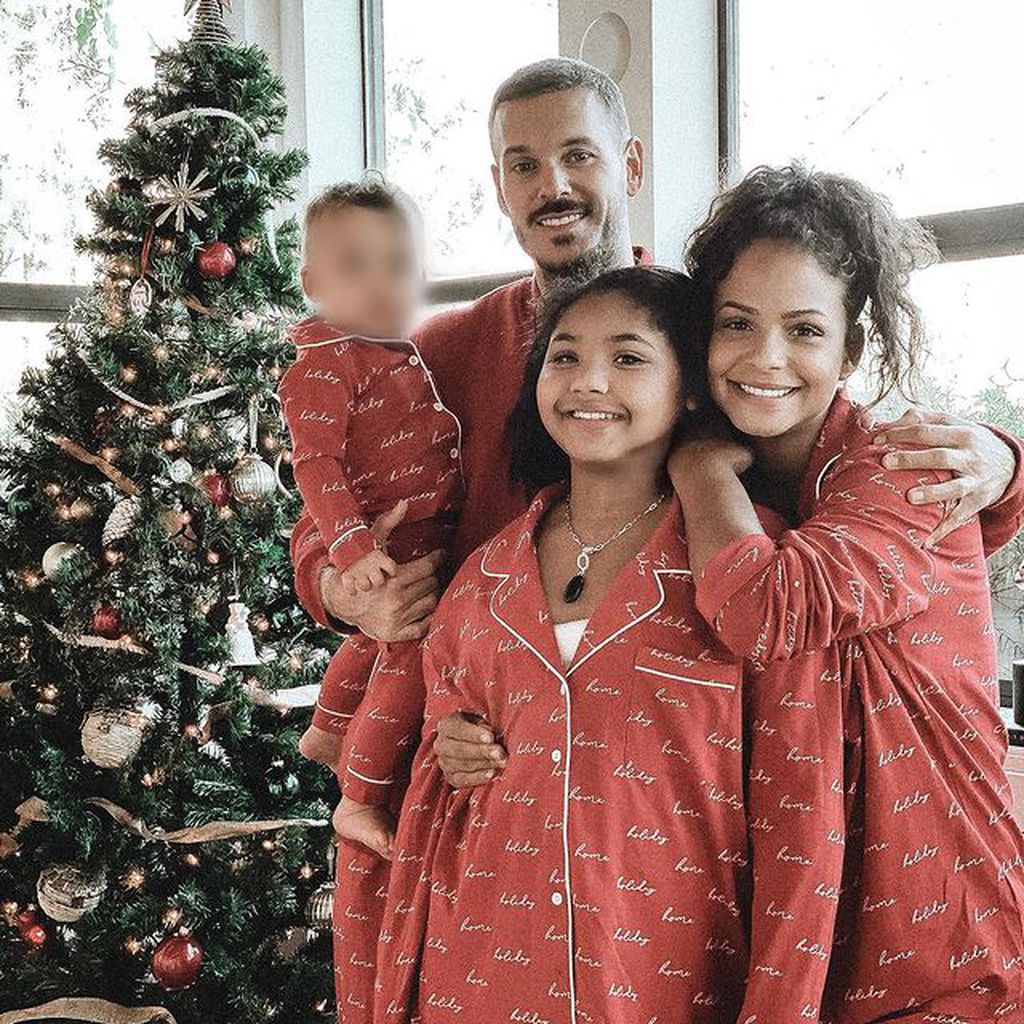 Christina Milian, Matt Pokora, Violet und Isaiah im Dezember 2020