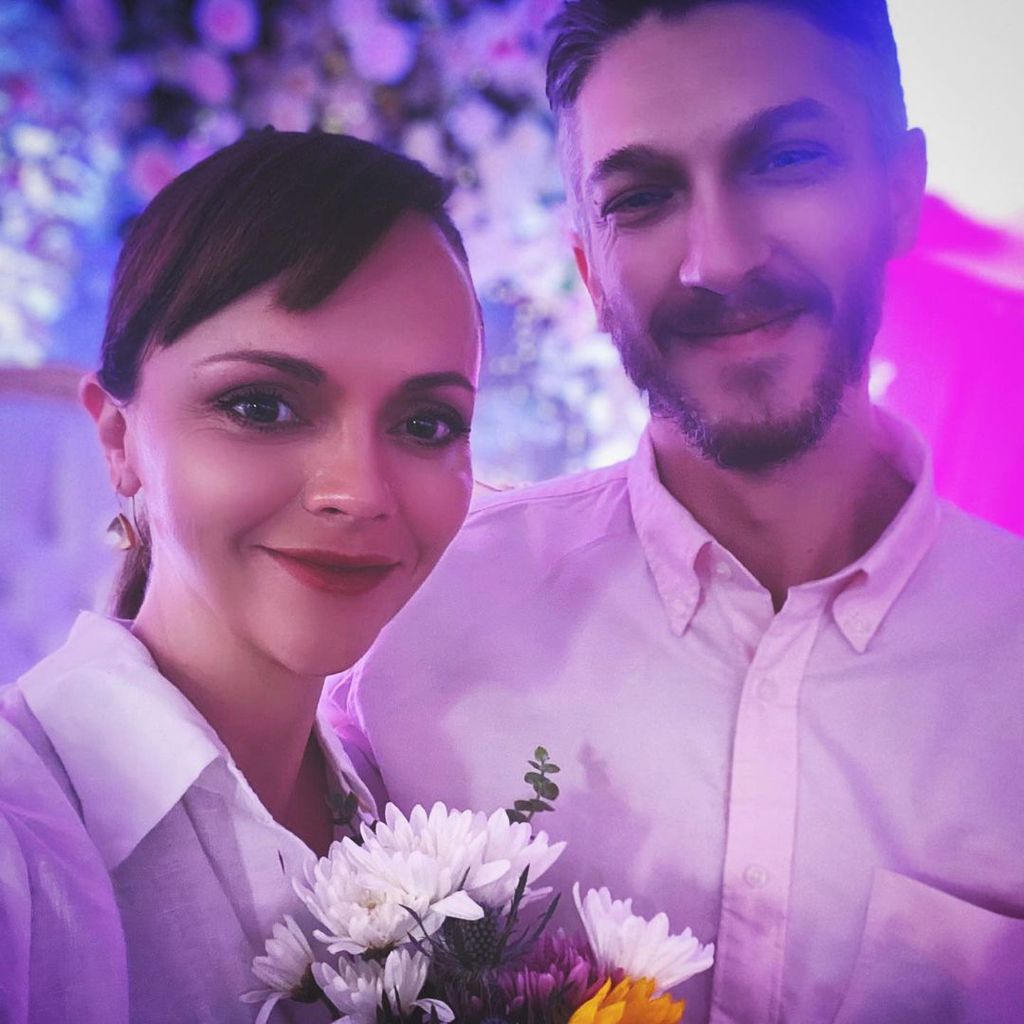 Christina Ricci und Mark Hampton an ihrer Hochzeit