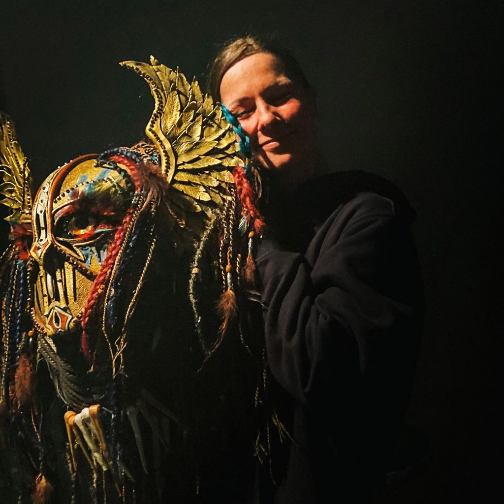 Christina Stürmer mit ihrer "The Masked Singer"-Maske