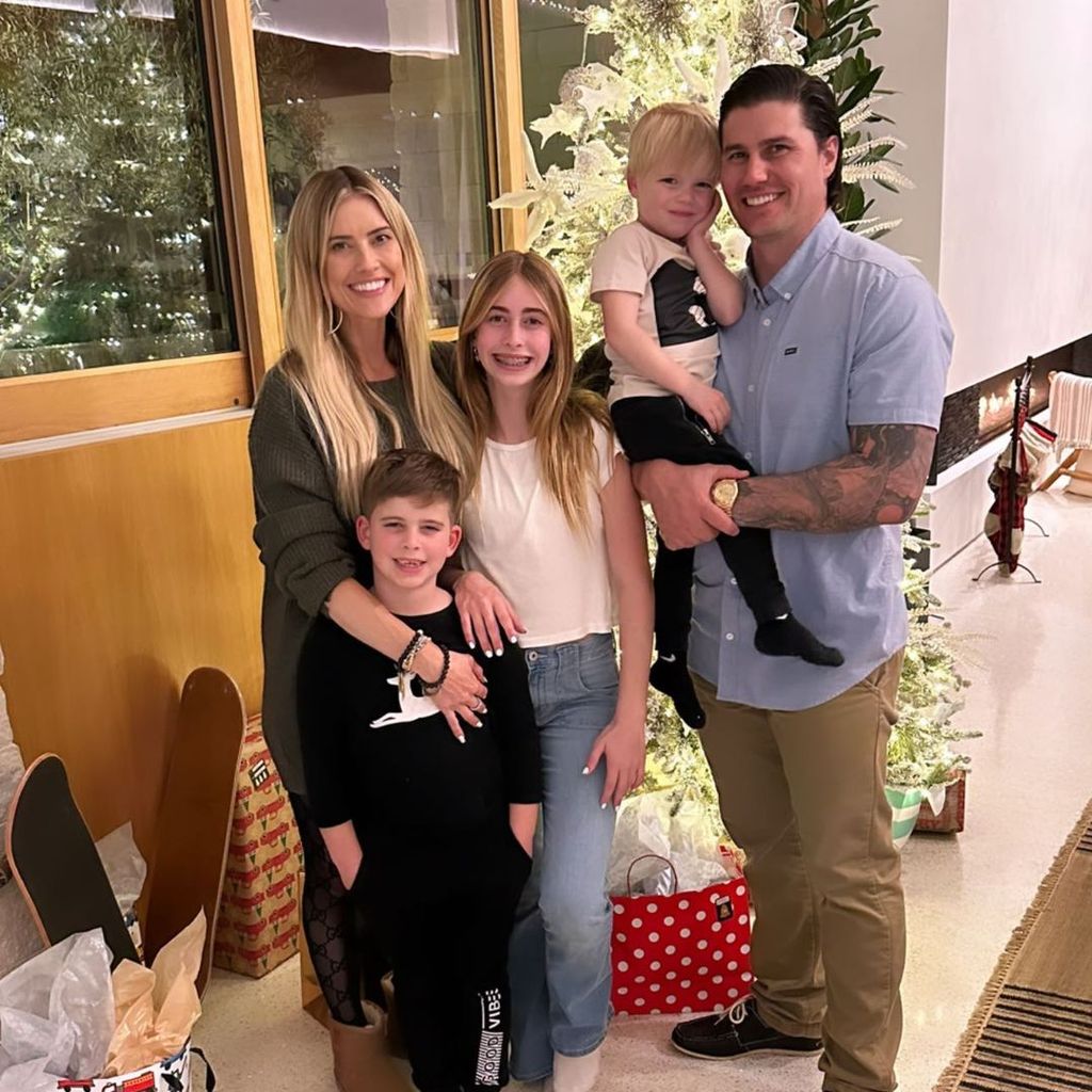 Christina Haack und Joshua Hall mit den Kids Hudson, Taylor und Brayden