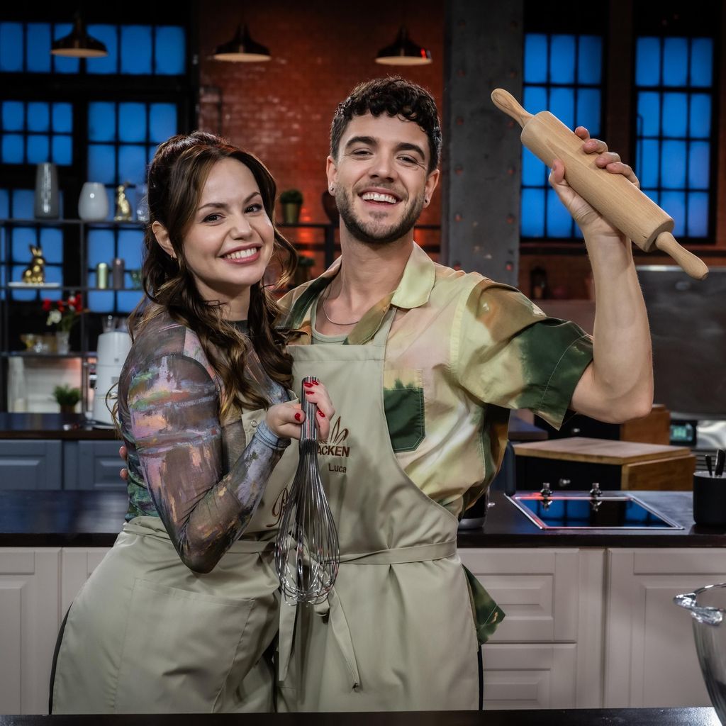 Christina und Luca Hänni beim "Das große Promibacken"-Osterspezial