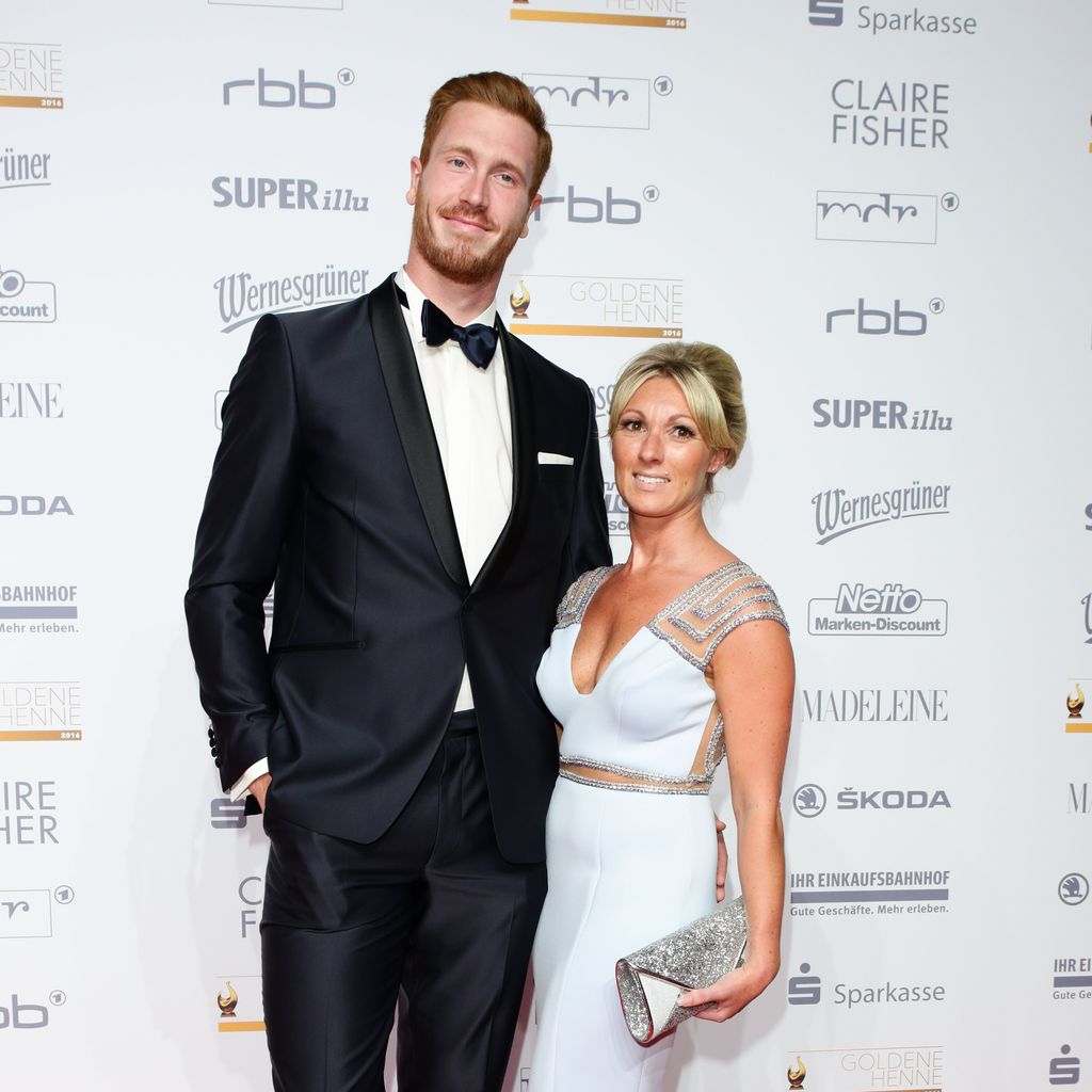 Christoph Harting mit Ehefrau Nancy bei einer Preisverleihung