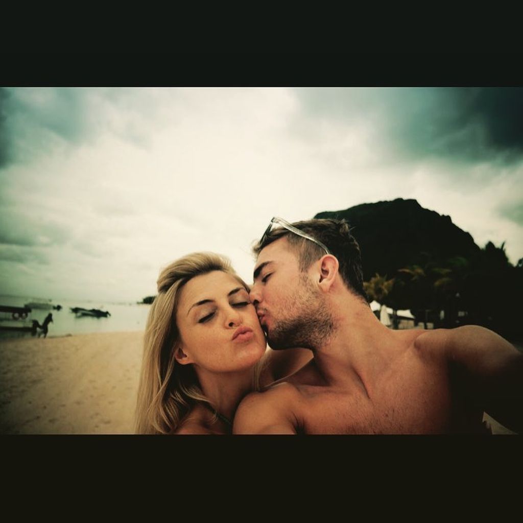 Christoph Kramer und seine Ehefrau Celina im Urlaub, 2016