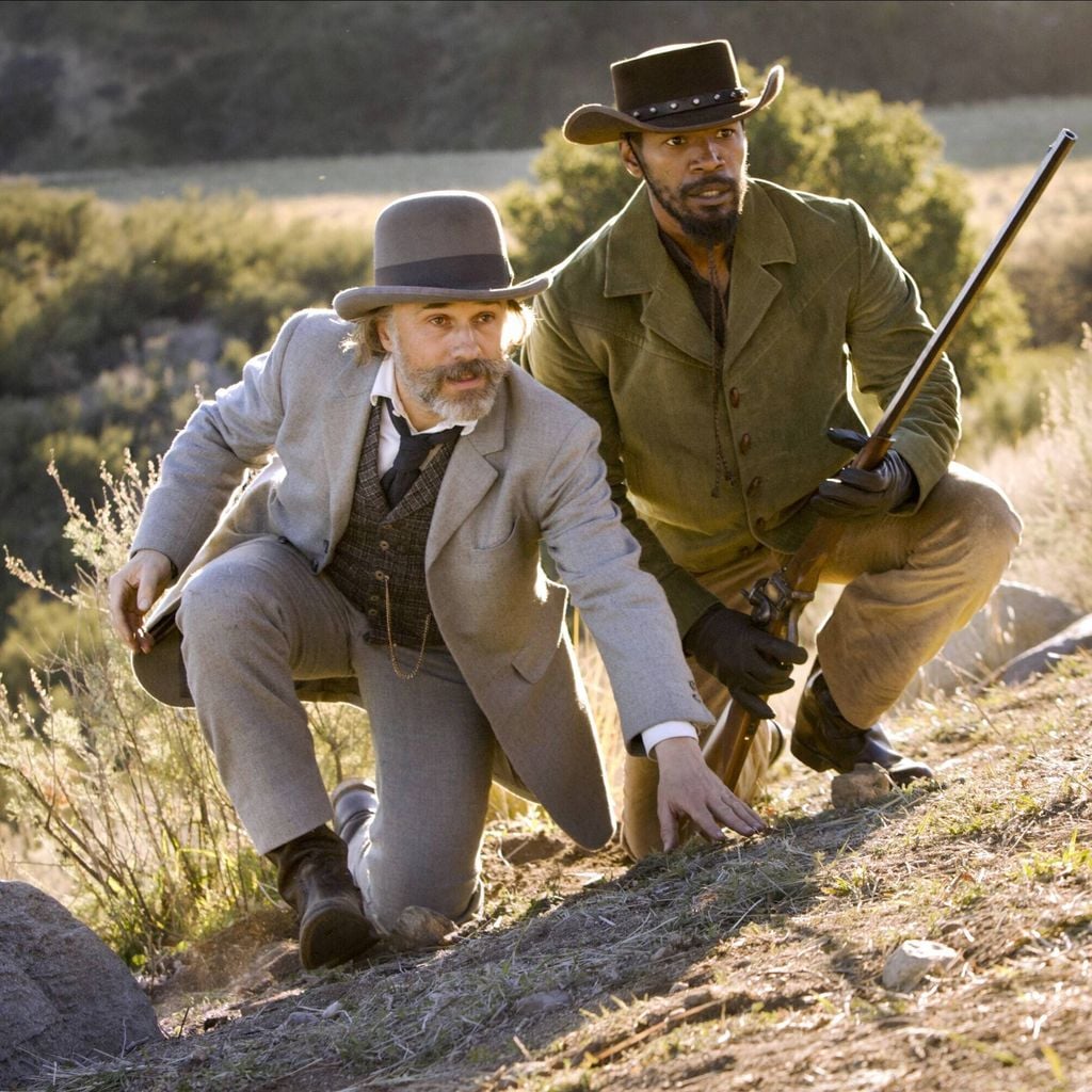 Christoph Waltz als Dr. King Schultz und Jamie Foxx als Django in Quentin Tarantinos "Django Unchained" (2012)