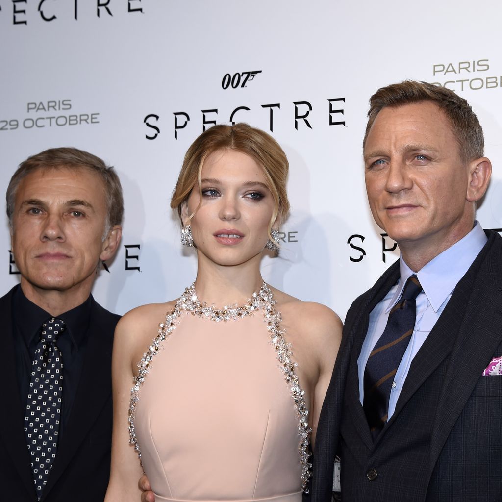 Christoph Waltz, Lea Seydoux, Daniel Craig und Monica Bellucci