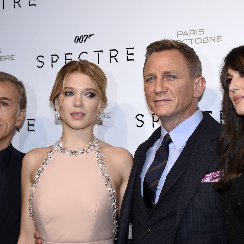 Christoph Waltz, Lea Seydoux, Daniel Craig und Monica Bellucci