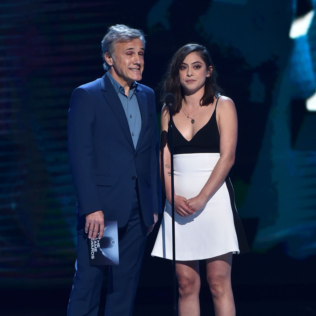 Christoph Waltz und Rosa Salazar, Dezember 2018