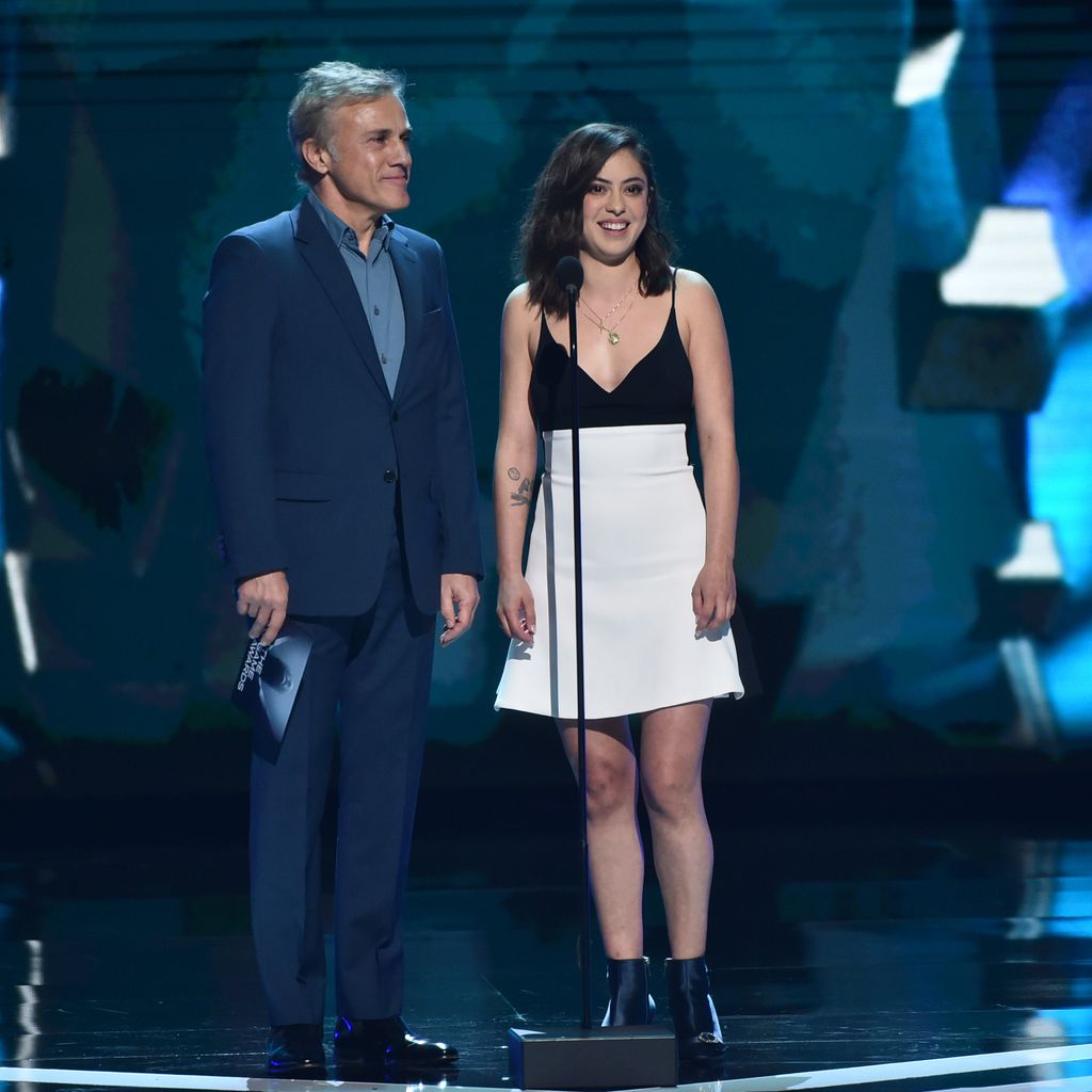 Christoph Waltz und Rosa Salazar im Dezember 2018