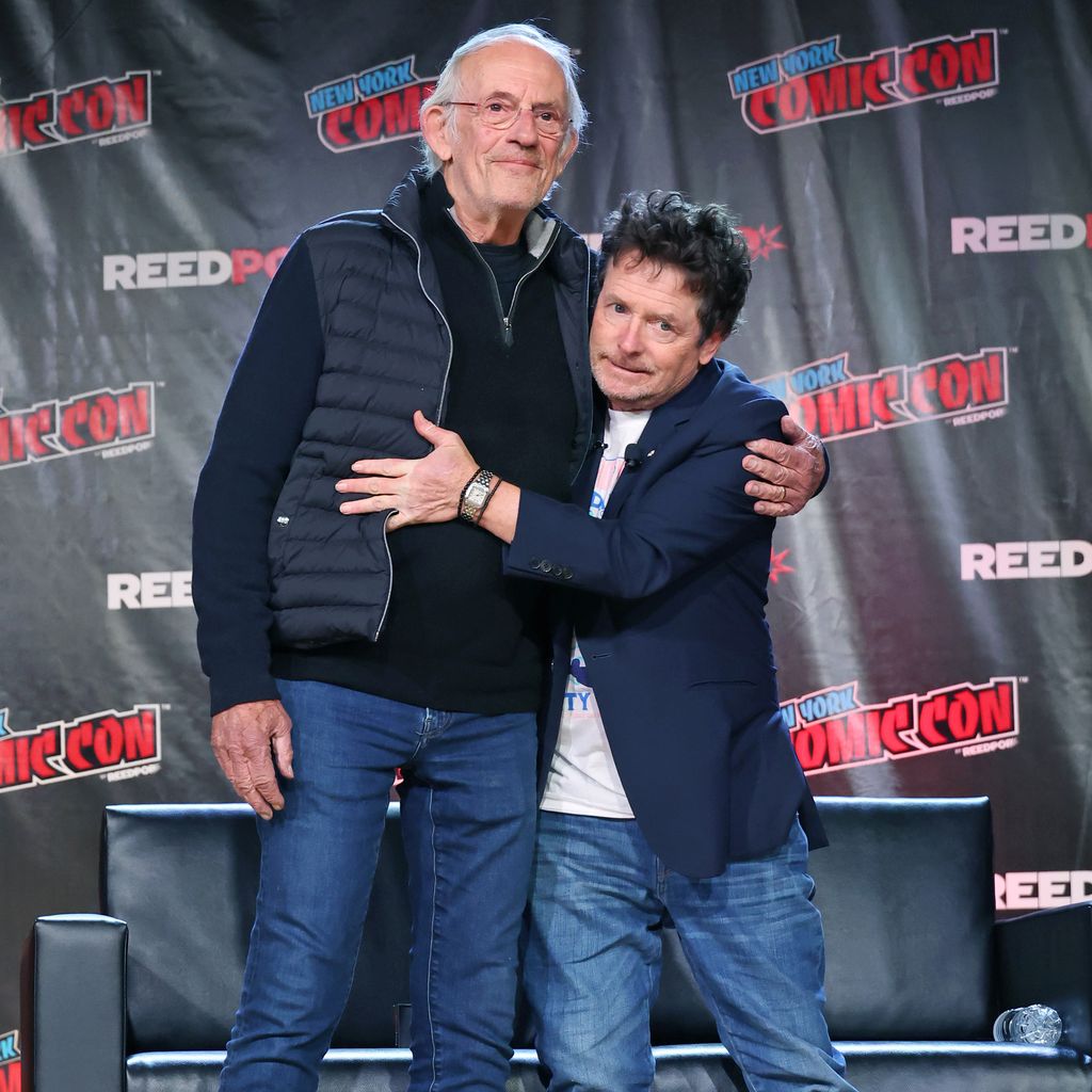 Christopher Lloyd und Michael J. Fox bei der Comic Con in New York City, 2022