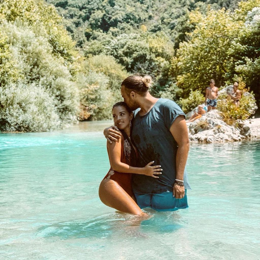 Christos Christodoulou mit seiner Partnerin Sandra, September 2019