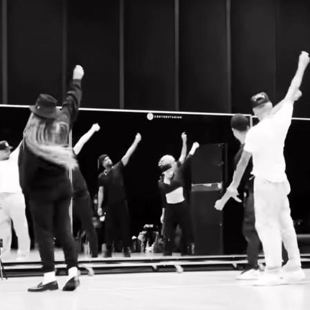 Ciara und Chris Brown bei den Proben