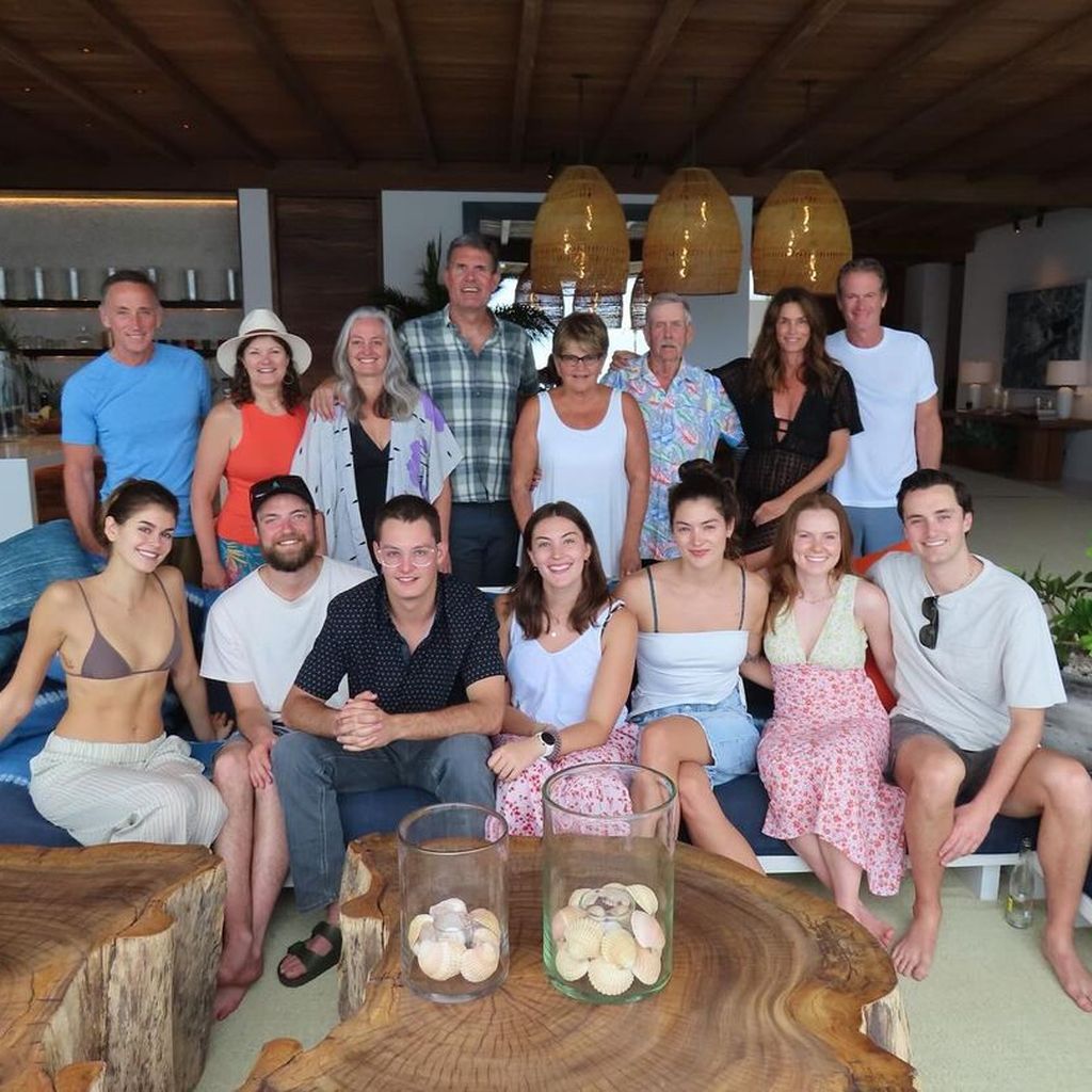 Familienfoto von Cindy Crawford 2023.