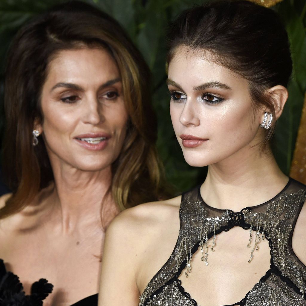 Model Cindy Crawford mit Tochter Kaia Gerber im Dezember 2018 in London