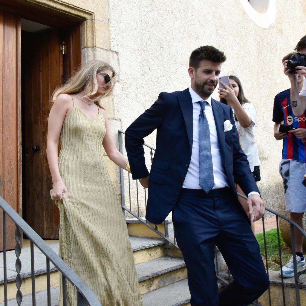 Clara Chia Marti mit Gerard Piqué auf der Hochzeit seines Bruders