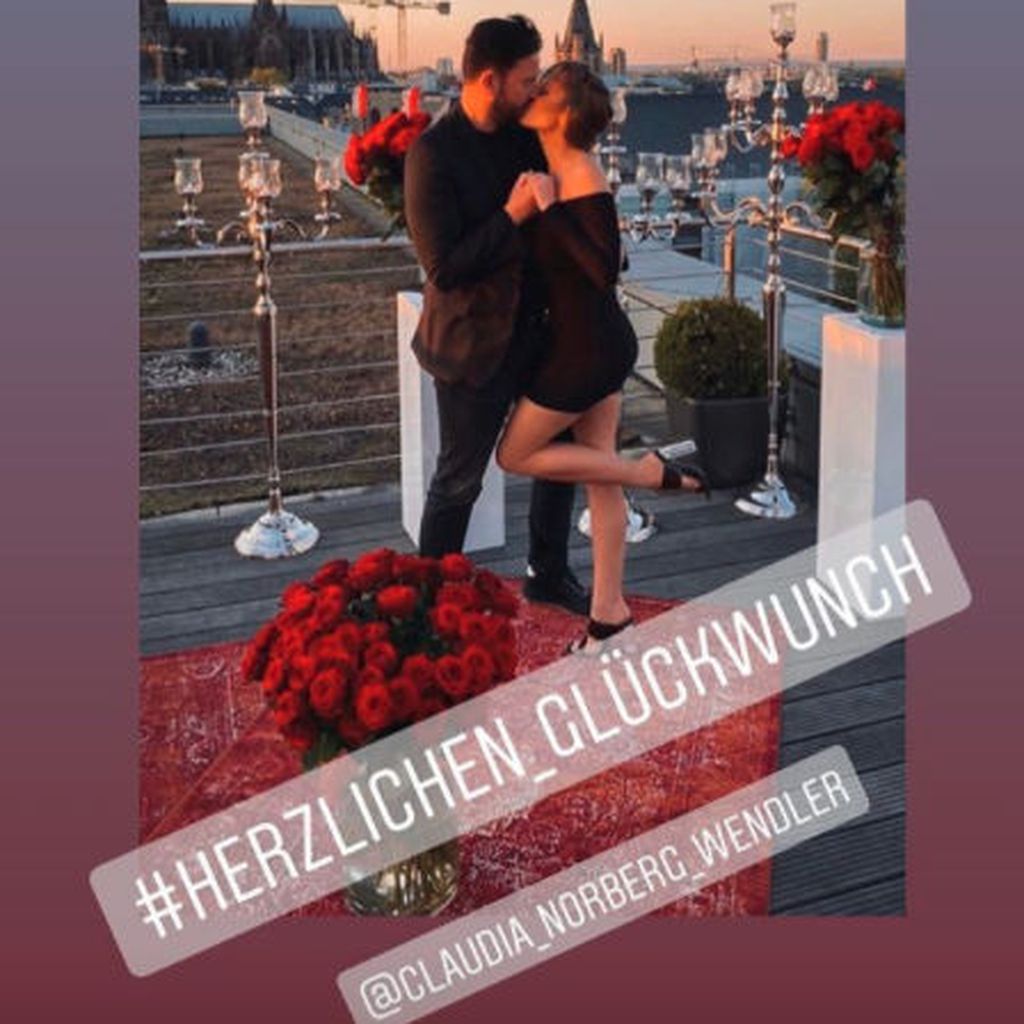 Claudia Norbergs Gratulations-Post an Michael Wendler und Laura Müller