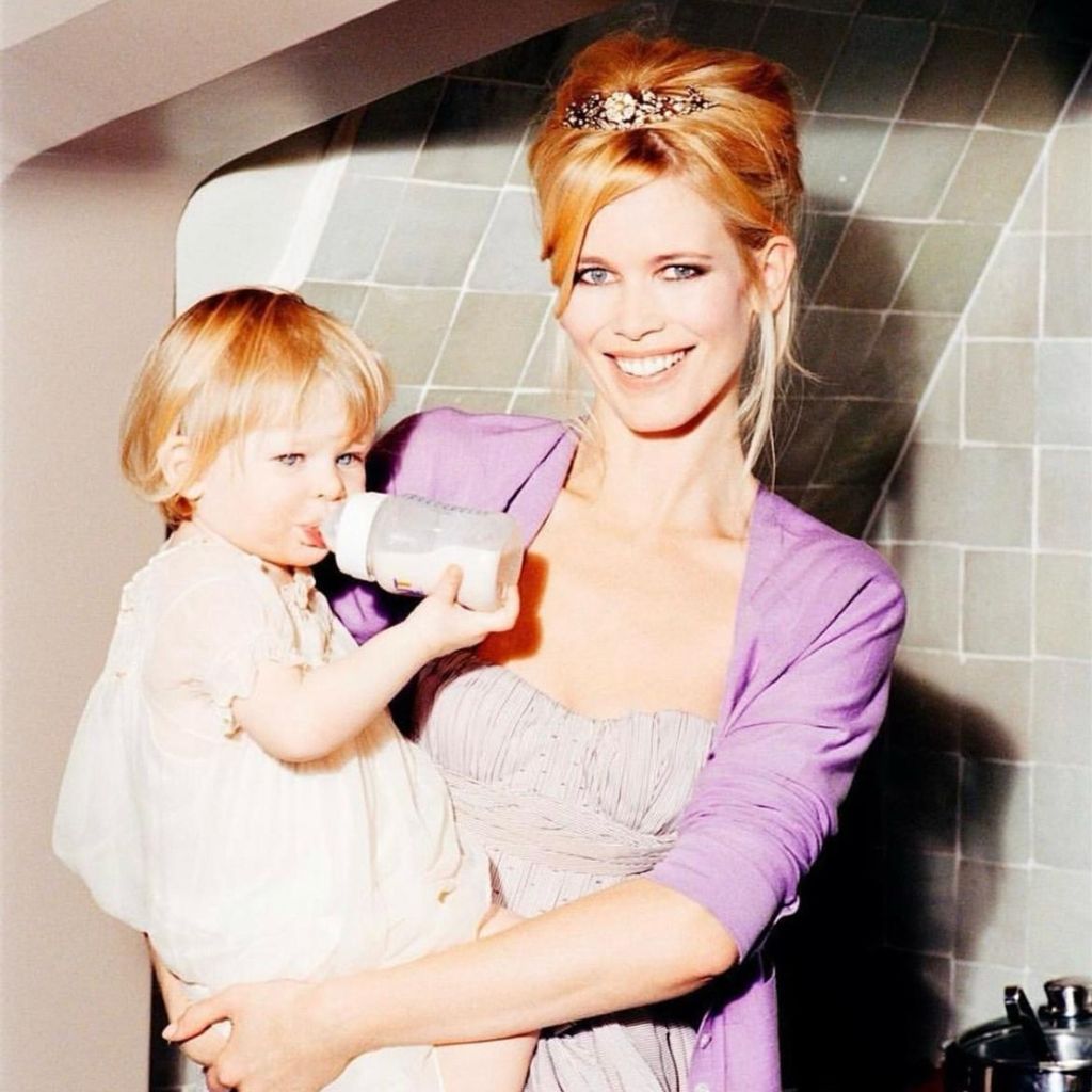 Claudia Schiffer mit ihrer Tochter Clementine
