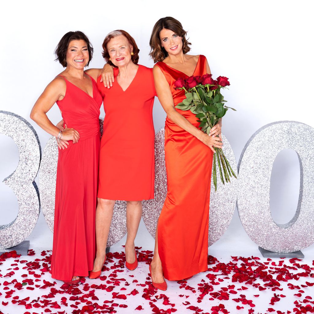 Claudia Schmutzler, Brigitte Antonius und Gerit Kling, "Rote Rosen"-Darstellerinnen