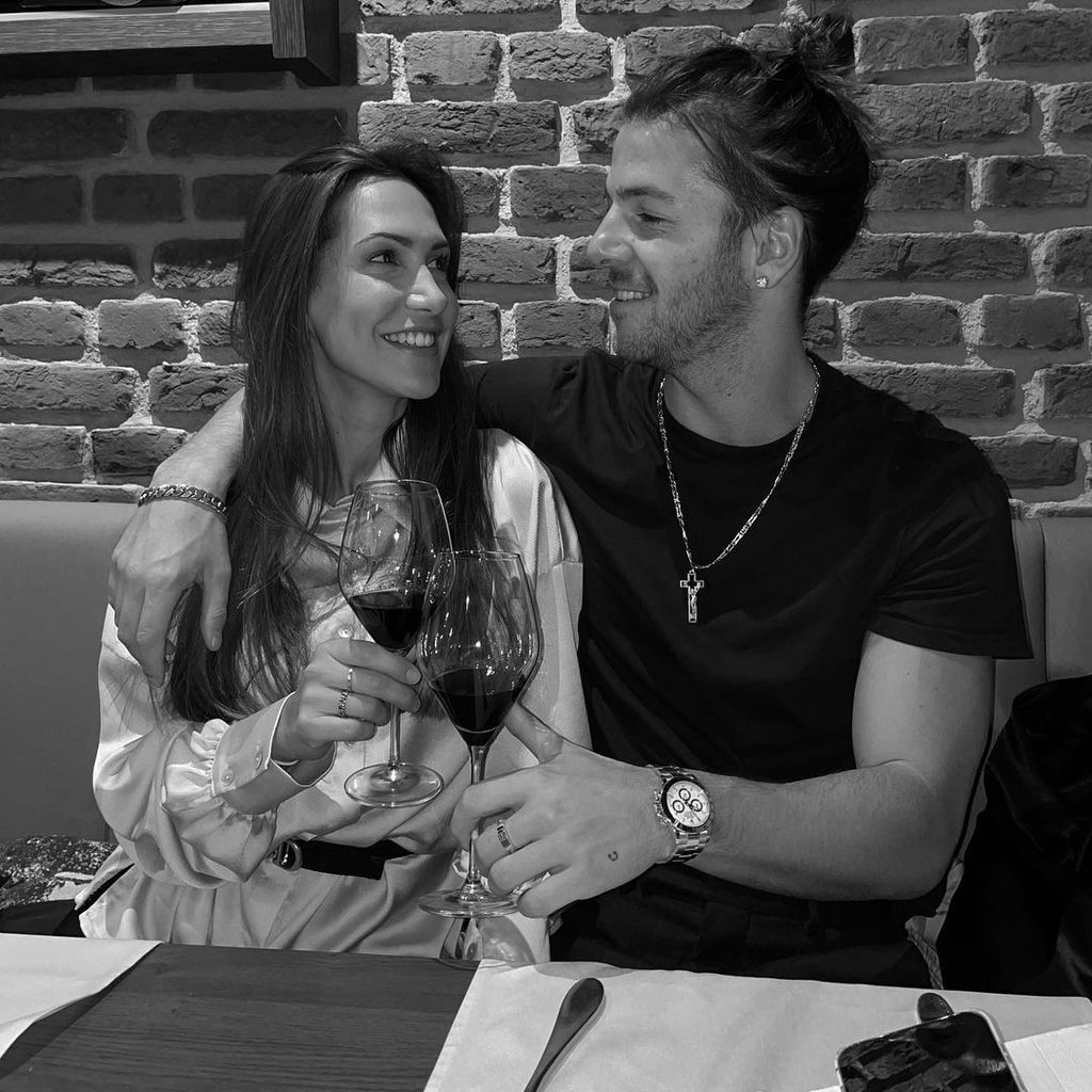 Clea-Lacy Juhn mit ihrem Partner Riccardo Basile