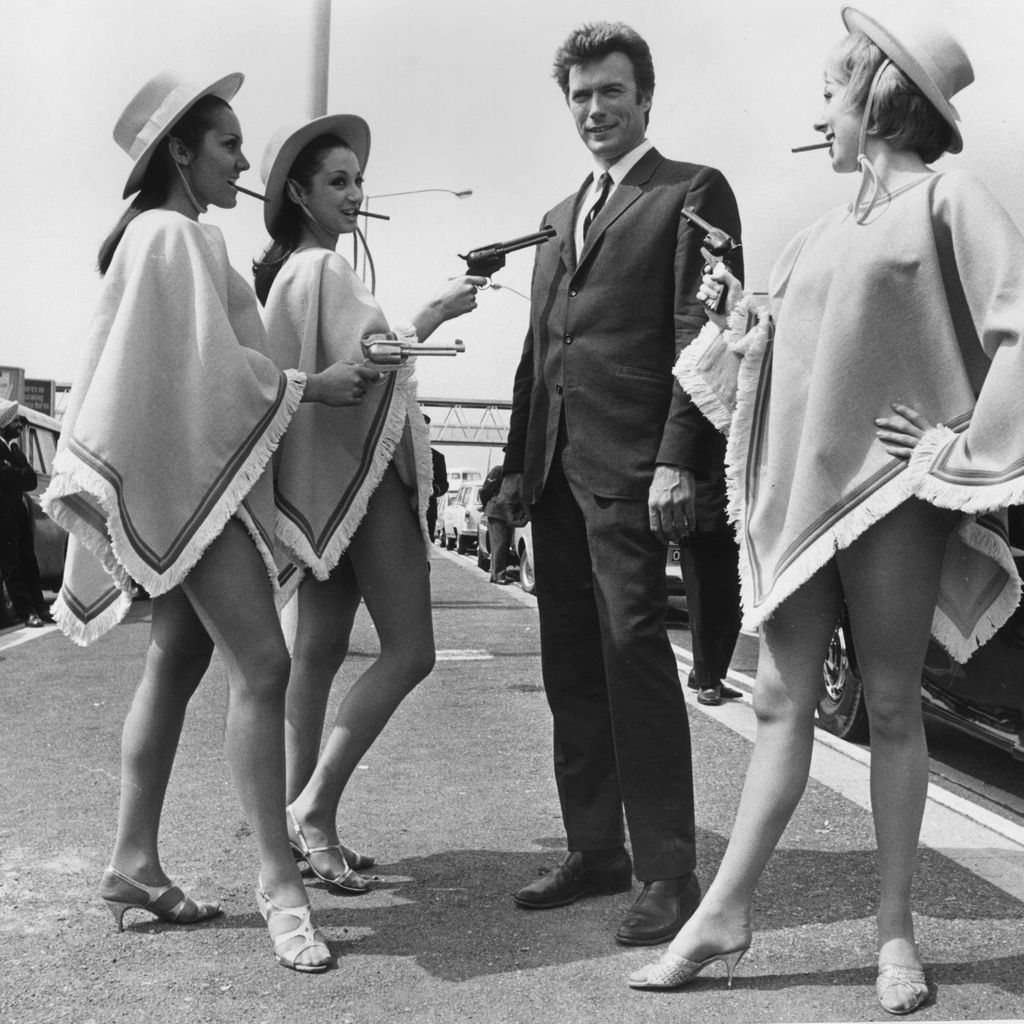 Clint Eastwood und Schauspielkolleginnen im Jahr 1967