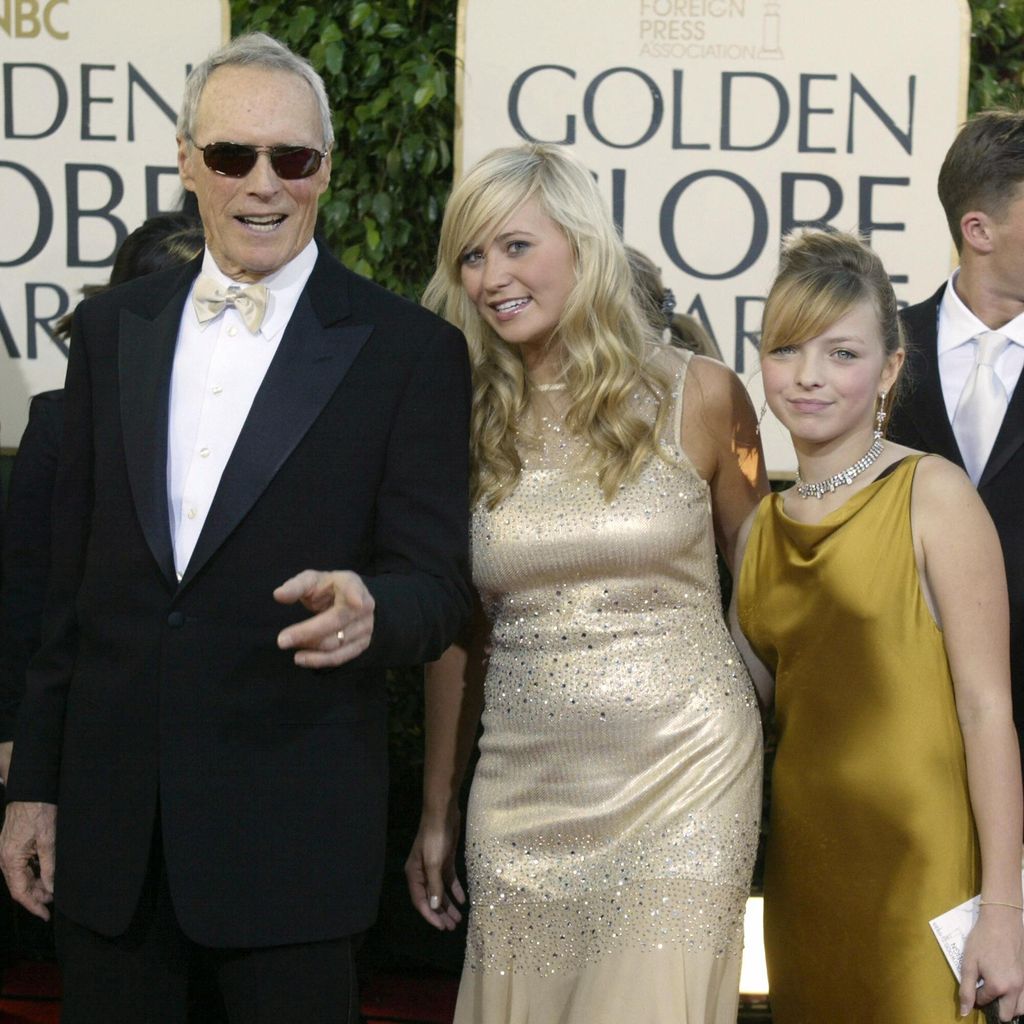 Clint Eastwood und seine Töchter im Jahr 2005