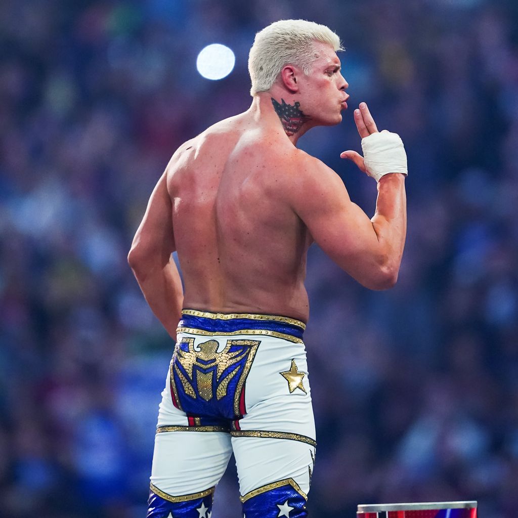 Cody Rhodes beim WWE Royal Rumble im Januar 2023