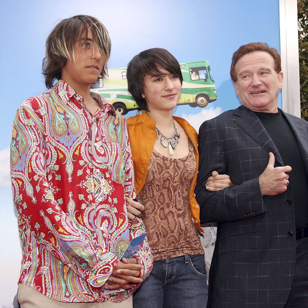 Cody, Zelda und Robin Williams im April 2006