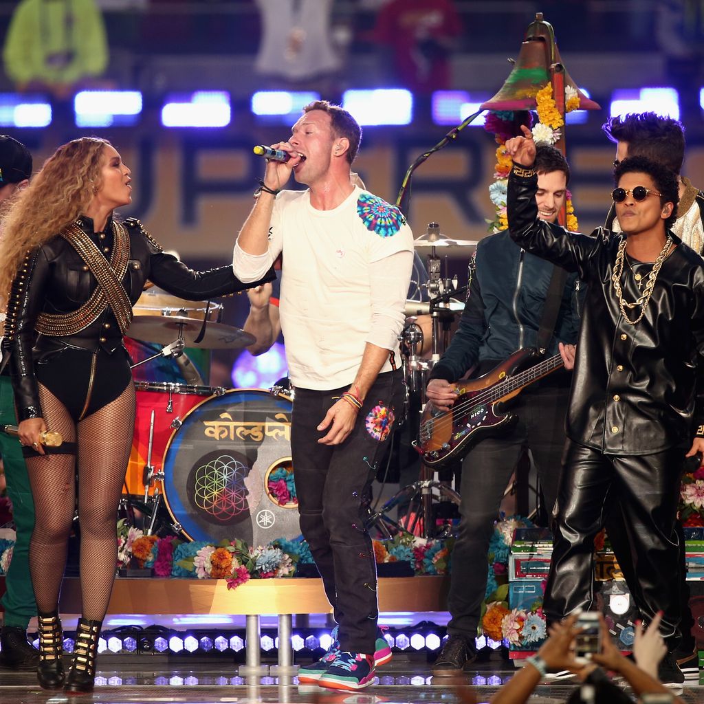 Beyonce, Coldplay, Chris Martin und Bruno Mars