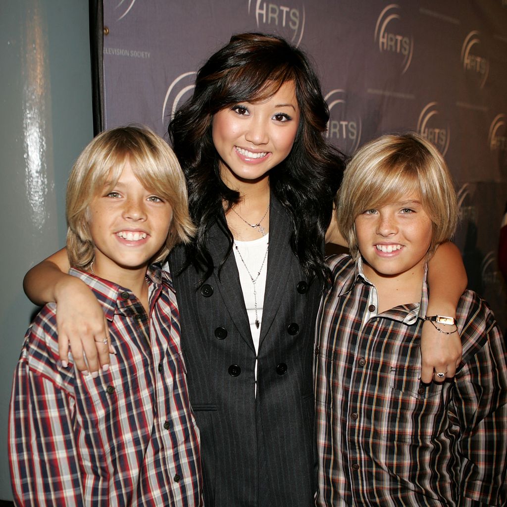 Cole Sprouse, Brenda Song und Dylan Sprouse, Cast von "Hotel Zack & Cody", 2005